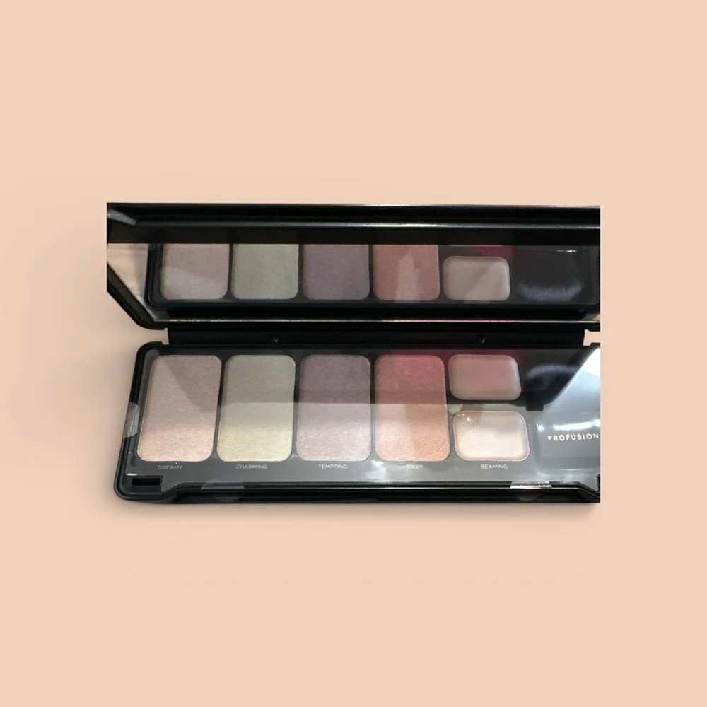 Profusion Cosmetics Highlight Palette - Gold and Pink Shades